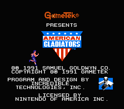 American Gladiators title screenshot